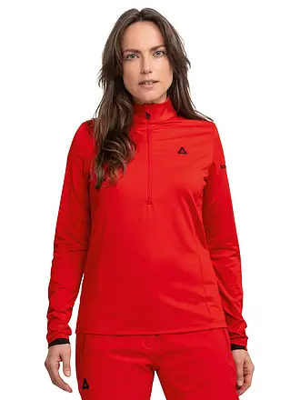 SCHÖFFEL | Damen Unterzieh Zipshirt Style Pine | rot